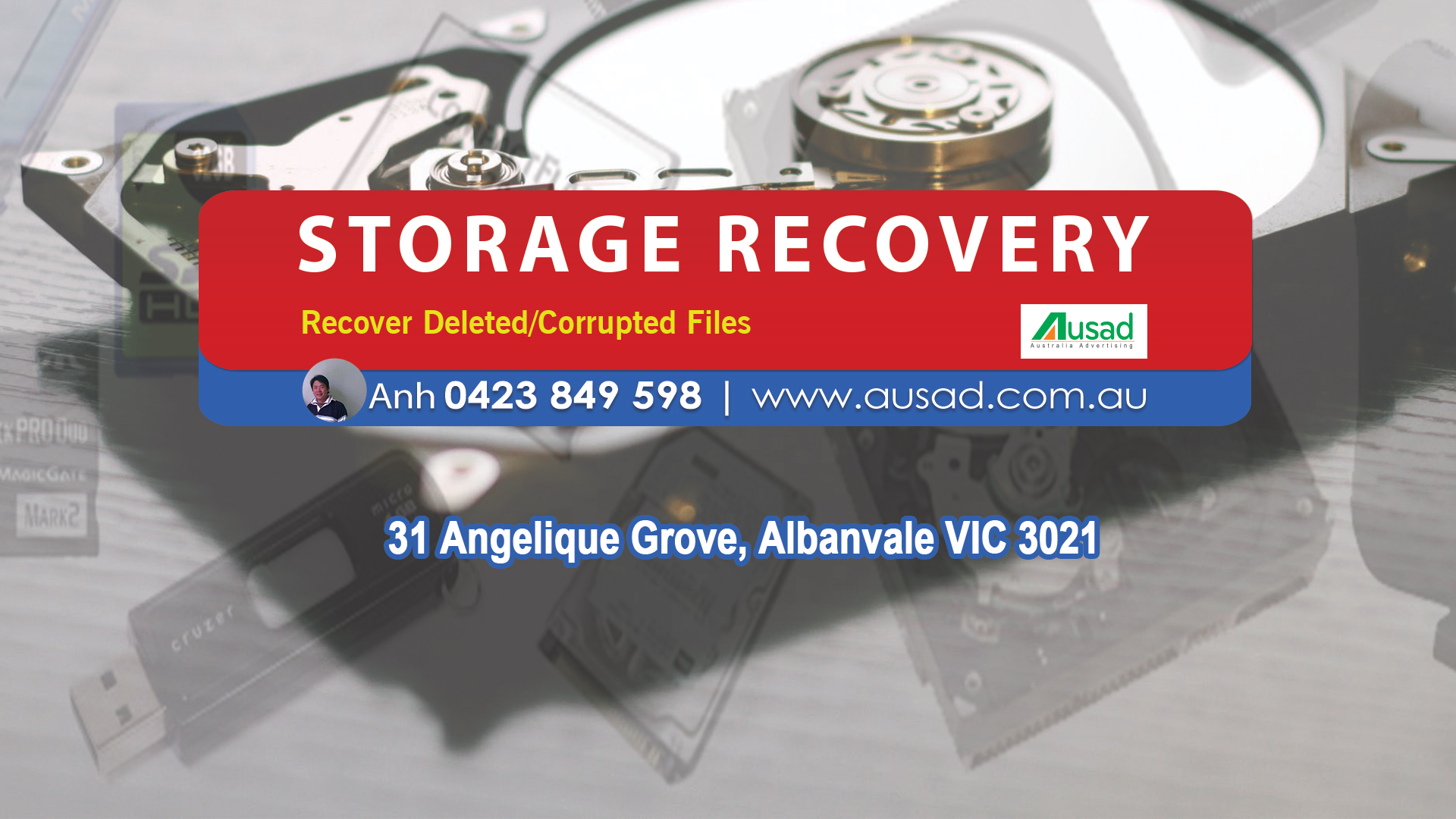 Storage Recovery | www.StorageRecovery.com.au | Address : 31 Angelique Grove, Albanvale VIC 3021